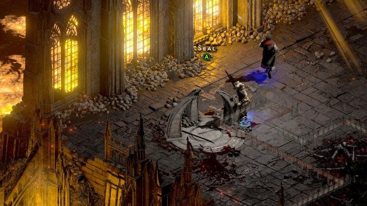 Żeby nie było za łatwo, w Sanktuarium Chaosu najpierw musicie zerwa pięć pieczęci - Diablo 2 Resurrected: Koniec Grozy - solucja, opis przejścia - Diablo 2 Resurrected - poradnik do gry