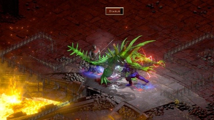 Sam Diablo jest trudnym przeciwnikiem - Diablo 2 Resurrected: Koniec Grozy - solucja, opis przejścia - Diablo 2 Resurrected - poradnik do gry