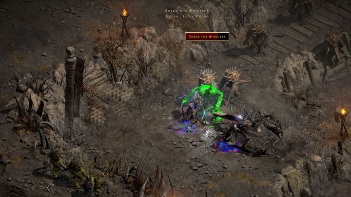 Waszym celem jest Shenk Nadzorca (Shenk the Overseer) - mini-boss tej lokacji - Diablo 2 Resurrected: Oblężenie Harrogath (Siege on Harrogath) - solucja, opis przejścia - Diablo 2 Resurrected - poradnik do gry