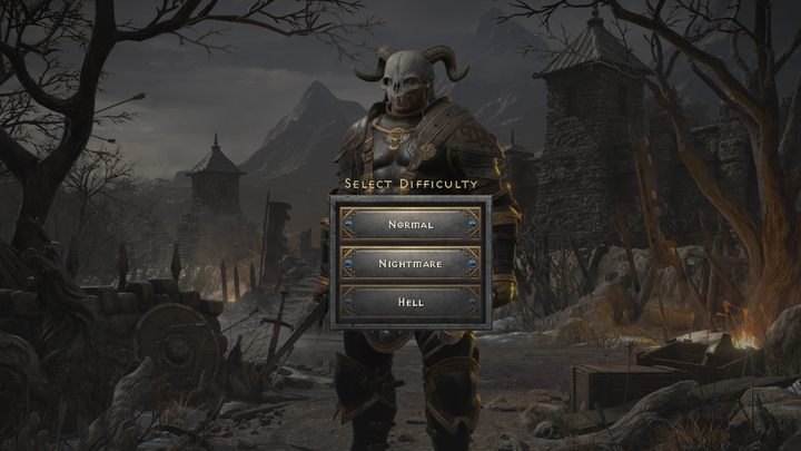 W menu zobaczycie jednak Waszą postać i aktualny jej poziom - Diablo 2 Resurrected: Wigilia zniszczenia - solucja, opis przejścia - Diablo 2 Resurrected - poradnik do gry