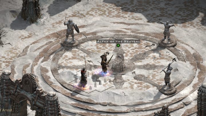 U celu, na Szczycie Arreat (Arreat Summit), czeka na Was ołtarz (Altar of the Heavens) - Diablo 2 Resurrected: Rytuał Przejścia (Rite of Passage) - solucja, opis przejścia - Diablo 2 Resurrected - poradnik do gry