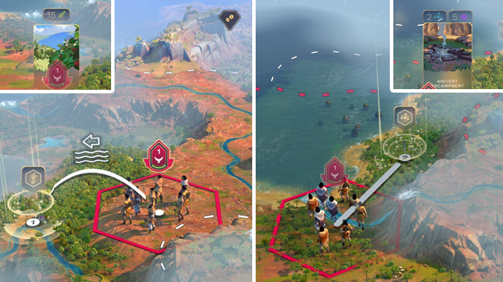 Osobliwości, czyli bonusy rozrzucone po mapie, mogą dostarczyć punkty żywności lub punkty nauki i wpływów. - Humankind: Porady na start - pierwsze tury - Humankind - poradnik do gry