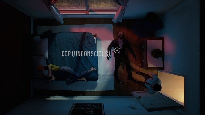 Możecie go przeszukać oraz związać jego własnymi opaskami - jest to metoda mało skuteczna, gdyż włamywacz szybko się obudzi i samodzielnie wyzwoli - 12 Minutes: Policjant - jak obezwładnić? - 12 Minutes - poradnik do gry