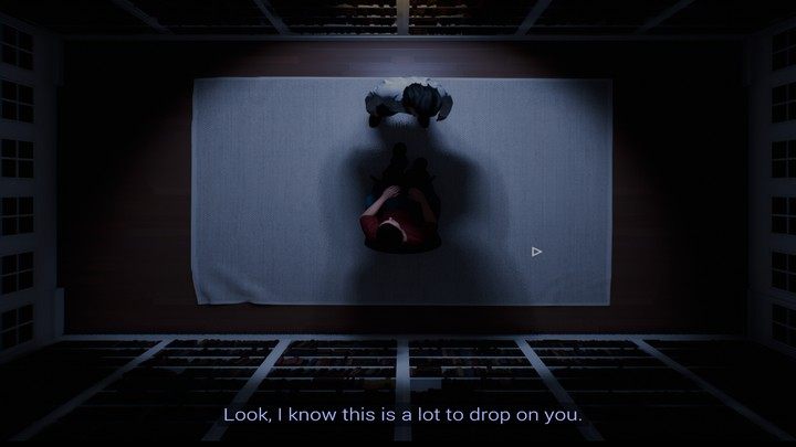 Automatycznie po przesłuchaniu i poznaniu prawdy, traficie do innego pokoju - 12 Minutes: Pełny opis przejścia gry - 12 Minutes - poradnik do gry