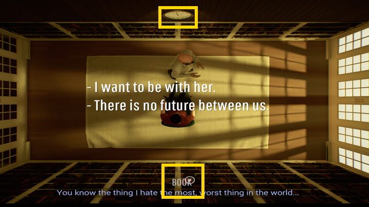 Kliknijcie najpierw na książkę poniżej bohatera, czerwoną, taką samą jak ta, którą czytała Wasza żona - 12 Minutes: Pełny opis przejścia gry - 12 Minutes - poradnik do gry