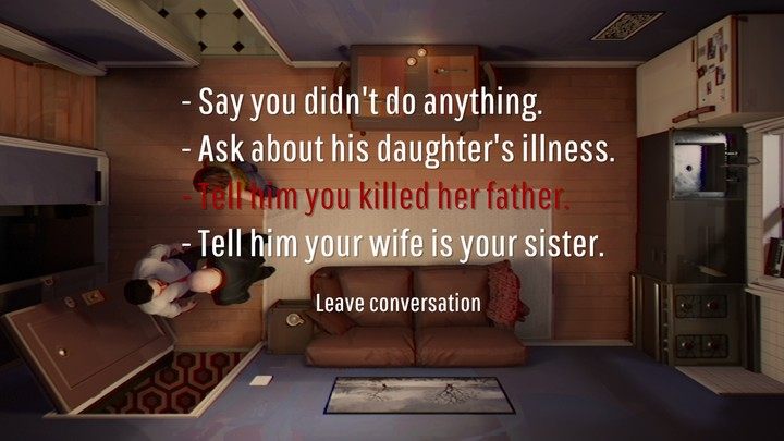 W kolejnym kroku weźcie zegarek z łazienki oraz telefon z szafy i zadzwońcie do Trzmiela, tym razem wykorzystując nową opcję dialogową: Powiedzcie, że to Wy jesteście zabójcą - 12 Minutes: Zakończenie 4 Przyznanie się / Confessed - 12 Minutes - poradnik do gry