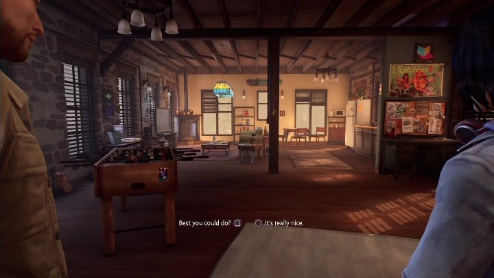 Możecie od razu pochwalić gust brata Its really nice bądź rzucić Best you could do - Life is Strange True Colors: Pierwsza wizyta w mieszkaniu - solucja - Life is Strange True Colors - poradnik do gry