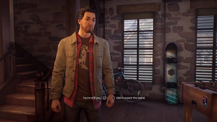 Gabe spyta czy się zmienił - Life is Strange True Colors: Pierwsza wizyta w mieszkaniu - solucja - Life is Strange True Colors - poradnik do gry