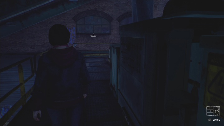 Musicie wejść na samą górę i skierować się w stronę okna - Life is Strange True Colors: Poszukiwanie Ethana - solucja, opis przejścia - Life is Strange True Colors - poradnik do gry
