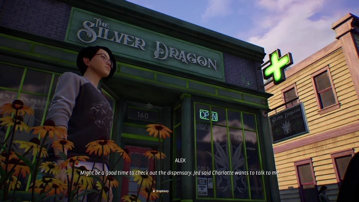 Kolejnym waszym zadaniem jest udanie się do Silver Dragon, aby spotkać się z Charlotte - Life is Strange True Colors: Steph i Charlotte - solucja, opis przejścia - Life is Strange True Colors - poradnik do gry