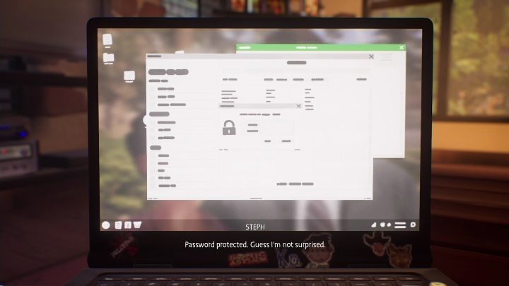 Szybko okaże się jednak, że nie dostaniecie się do plików - Life is Strange True Colors: Przygotowania - solucja, opis przejścia - Life is Strange True Colors - poradnik do gry