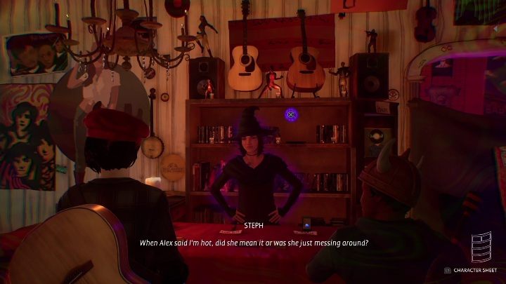 Jeśli wybraliście Steph na początku rozdziału, możecie sprawdzić jej myśli - Life is Strange True Colors: LARP - solucja, opis przejścia - Life is Strange True Colors - poradnik do gry
