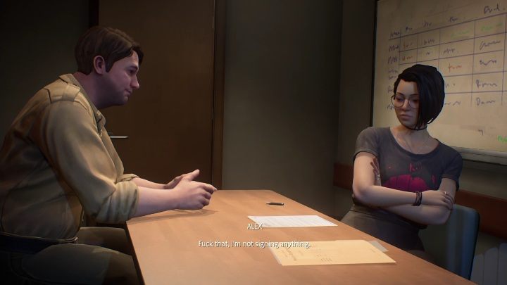 Pike prosi was o podpisanie oświadczenia - Life is Strange True Colors: Posterunek - solucja, opis przejścia - Life is Strange True Colors - poradnik do gry