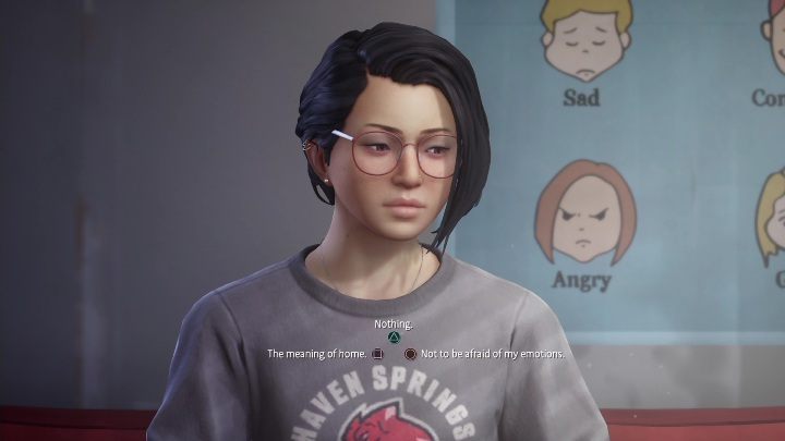 Ten rozdział zaczyna się od rozmowy z psychologie - Life is Strange True Colors: Gabinet psychologa - solucja, opis przejścia - Life is Strange True Colors - poradnik do gry
