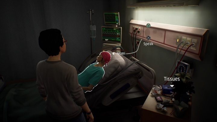 Udajcie się do mamy, zacznijcie rozmowę, a kobieta zacznie kasłać - Life is Strange True Colors: Szpital - solucja, opis przejścia - Life is Strange True Colors - poradnik do gry