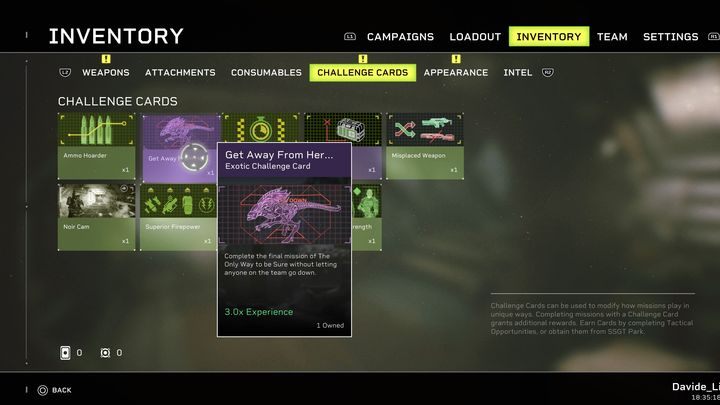 W Aliens: Fireteam Elite podczas przygotowywania się do misji, możecie skorzystać z Kart Wyzwań (Challenge Cards) - Aliens Fireteam Elite: Porady na start - Aliens Fireteam Elite - poradnik do gry