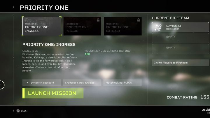 Na samym początku staniecie przed wyborem konkretnej misji z czterech różnych kampanii - Aliens Fireteam Elite: Przygotowanie do misji - Aliens Fireteam Elite - poradnik do gry