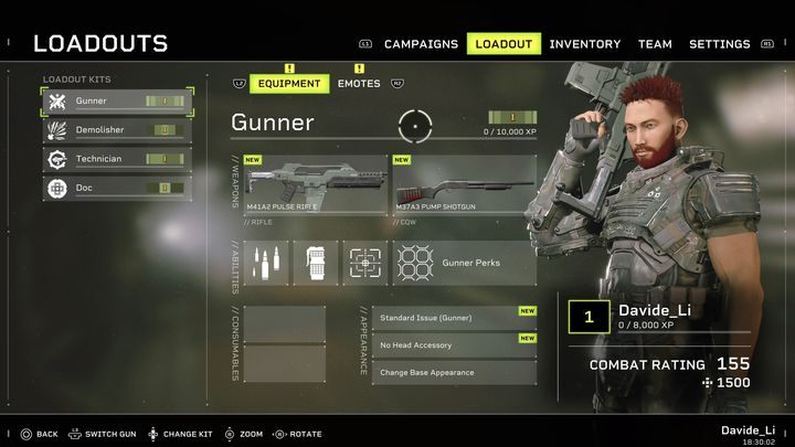 Strzelec (Gunner) to klasa najbardziej pospolita - Aliens Fireteam Elite: Klasy postaci - Aliens Fireteam Elite - poradnik do gry