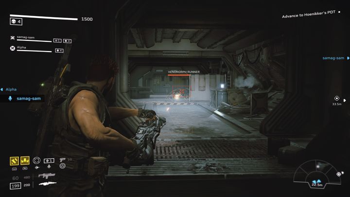 Następnie idąc dalej, musicie podnieść przedmiot znajdujący się blisko dwóch skrzynek - Aliens Fireteam Elite: Wejście - solucja, opis przejścia - Aliens Fireteam Elite - poradnik do gry