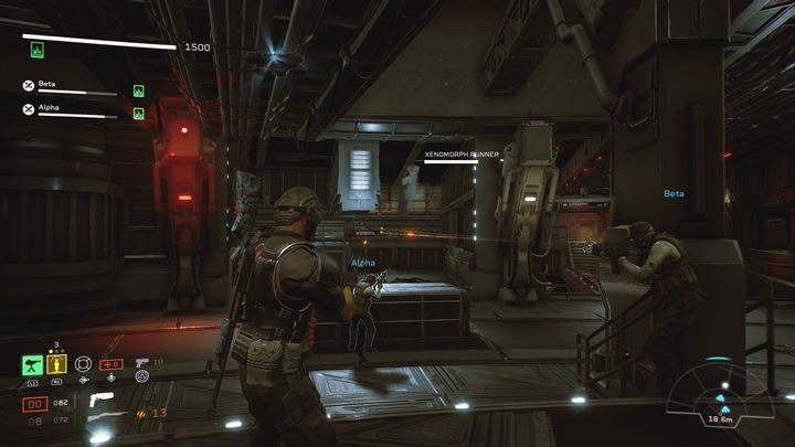 Gdy zdrowie Monici zacznie spadać, może ona ukryć się w jednym z szybów wentylacyjnych - Aliens Fireteam Elite: Ratunek - solucja, opis przejścia - Aliens Fireteam Elite - poradnik do gry