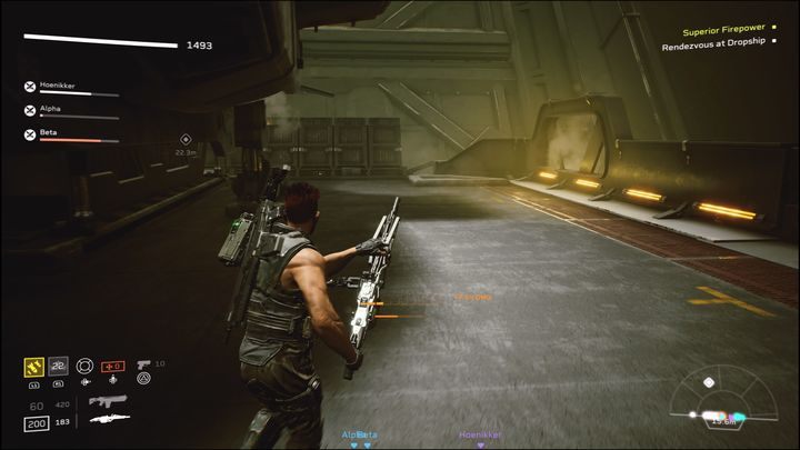 Finalna interakcja polegać będzie na podejściu do konsoli i aktywowaniu jej - Aliens Fireteam Elite: Ewakuacja #1 - solucja, opis przejścia - Aliens Fireteam Elite - poradnik do gry