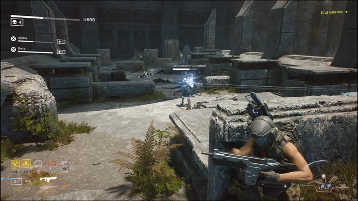 Gdy dotrzecie do miejsca widocznego na zdjęciu, będziecie musieli walczyć nie tylko z Xenomorphami, ale i również z Syntetykami (Synths) - Aliens Fireteam Elite: Kontakt - solucja, opis przejścia - Aliens Fireteam Elite - poradnik do gry