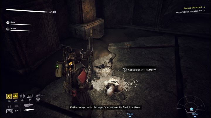 Po chwili zobaczycie zniszczonego Synth - Aliens Fireteam Elite: Zwiad - solucja, opis przejścia - Aliens Fireteam Elite - poradnik do gry