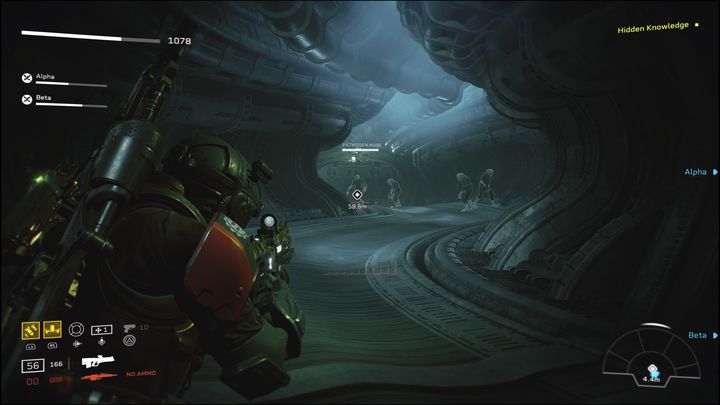 W nowym pomieszczeniu, po krótkiej chwili, zostaniecie zaatakowani przez pająki oraz patogeny przypominające ludzi z dwóch stron - Aliens Fireteam Elite: Abordaż - solucja, opis przejścia - Aliens Fireteam Elite - poradnik do gry