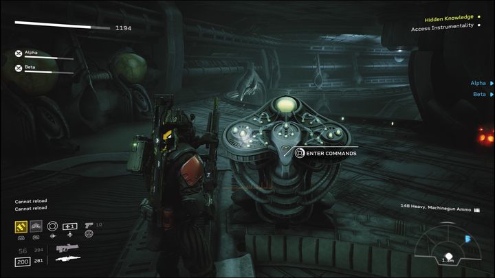 Po odparciu ataku oraz zniszczeniu kondensatorów, udajcie się do konsoli obcych i wejdźcie z nią w interakcję - Aliens Fireteam Elite: Abordaż - solucja, opis przejścia - Aliens Fireteam Elite - poradnik do gry