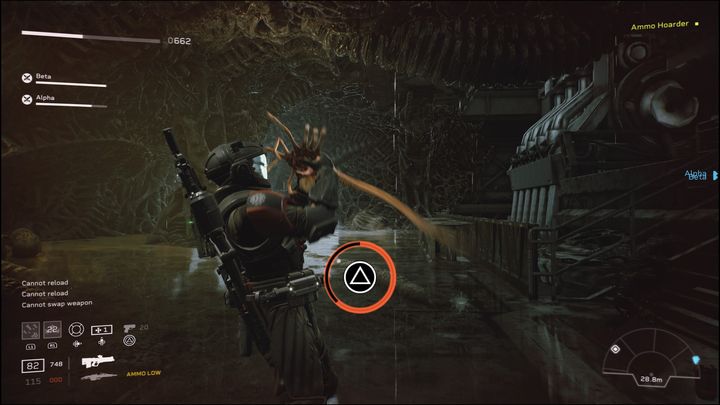 Standardowo, gdy to się stanie, będziecie musieli wcisnąć odpowiednie przyciski, które pojawią się na ekranie - Aliens Fireteam Elite: Przebicie - solucja, opis przejścia - Aliens Fireteam Elite - poradnik do gry