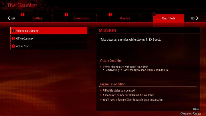 Zakładkę The Gauntlet znajdziecie w menu głównym gry - Lost Judgment: Gauntlet - co to? - Lost Judgment - poradnik do gry