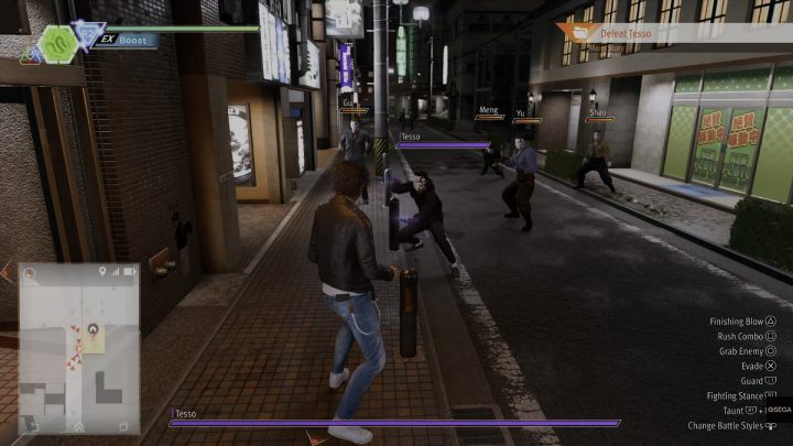 Przed biurem czeka na Was walka z Tesso i jego bandą - Lost Judgment: Chapter 9 The Weight of Guilt - solucja, opis przejścia - Lost Judgment - poradnik do gry