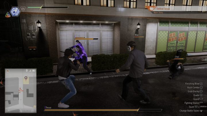 Po pewnym czasie Tesso ponownie przyzwie kilku pomocników - Lost Judgment: Chapter 9 The Weight of Guilt - solucja, opis przejścia - Lost Judgment - poradnik do gry