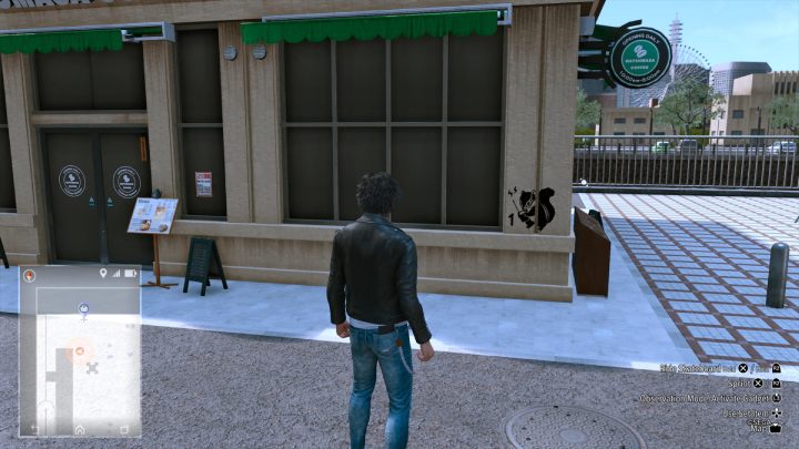 11 obrazek znajduje się na ścianie restauracji w parku Hamakita - Lost Judgment: Squirrel search Hamakita Park - wszystkie wiewiórki, mapa - Lost Judgment - poradnik do gry