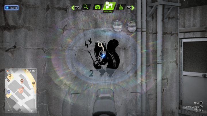 Używając Noise Amp zbadajcie kolejny obrazek po środku alejki - Lost Judgment: Squirrel search Bar District - wszystkie wiewiórki, mapa - Lost Judgment - poradnik do gry