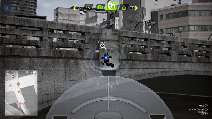 Następnie przy pomocy Noise Amp odnajdźcie kolejny obrazek wiewiórki na pobliskim moście - Lost Judgment: Squirrel search Commercial District - wszystkie wiewiórki, mapa - Lost Judgment - poradnik do gry