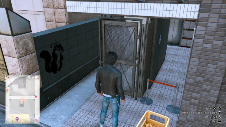 30 obrazek znajduje się w zaułku przy Hotel District - Lost Judgment: Squirrel search W Shichifuku - wszystkie wiewiórki, mapa - Lost Judgment - poradnik do gry