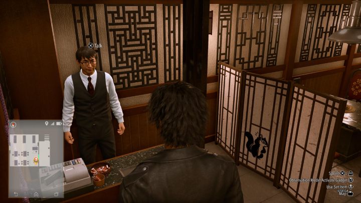 37 obrazek znajduje się w restauracji Kanrai - Lost Judgment: Squirrel search E Shichifuku - wszystkie wiewiórki, mapa - Lost Judgment - poradnik do gry