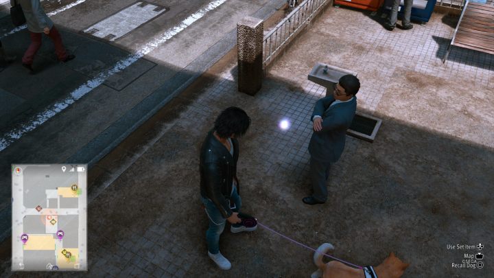 Po zbadaniu obrazka wezwijcie psa - Lost Judgment: Squirrel search Showa Street - wszystkie wiewiórki, mapa - Lost Judgment - poradnik do gry