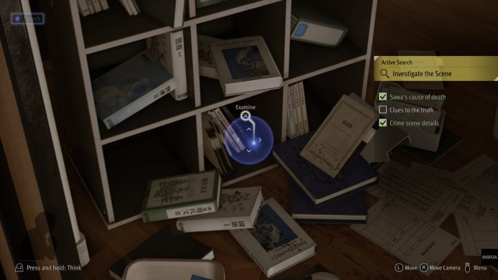 W trybie szukania zbadajcie - Lost Judgment: Chapter 8 Phantom of Ijincho - solucja, opis przejścia - Lost Judgment - poradnik do gry