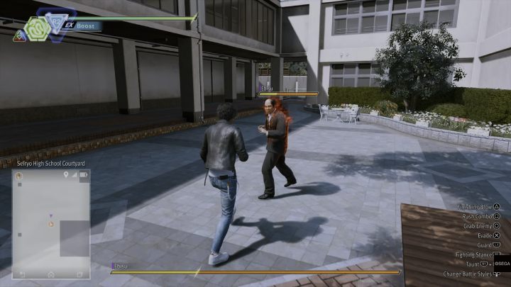 Po cutscence pokonajcie wszystkich uczniów, a następnie nauczyciela Ebisu, aby zakończyć zadanie - Lost Judgment: Trying the Patience of a Saint - solucja, opis przejścia - Lost Judgment - poradnik do gry