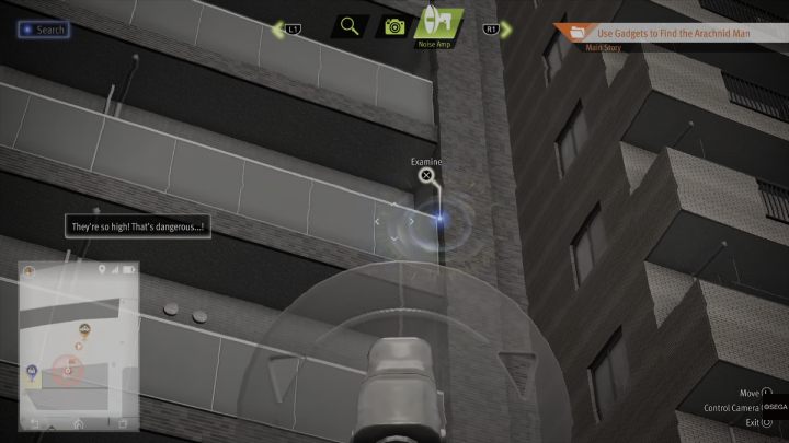 Po dotarciu w wyznaczone miejsce zbadajcie źródło dźwięku między dwoma blokami, przy użyciu Noise Amp - Lost Judgment: The Falling Man - solucja, opis przejścia - Lost Judgment - poradnik do gry