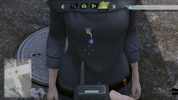 Następnie zbadajcie sygnał dochodzący z kieszeni kobiety - Lost Judgment: Dastardly Detective, From the Pit of Despair - solucja - Lost Judgment - poradnik do gry