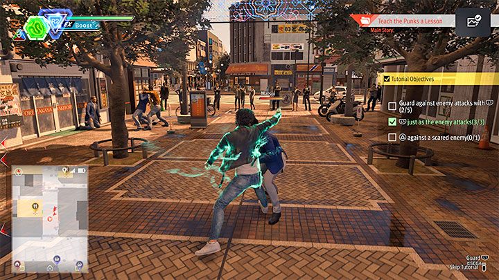 Tuż po odblokowaniu stylu węża załączy się starcie będące samouczkiem z nauczenia się podstaw stylu węża i już wtedy pojawia się szansa do odblokowania trofeum - Lost Judgment: Trofeum Merciful - jak zdobyć? - Lost Judgment - poradnik do gry