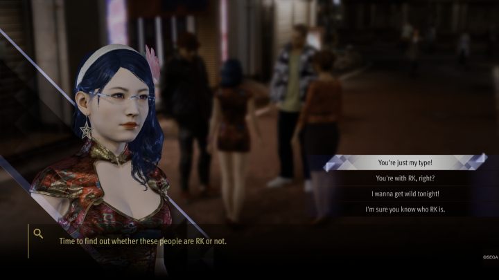 Przy rozmowie z członkami RK wybierzcie najpierw opcję Youre just my type - Lost Judgment: Chapter 6 Converging Heat - solucja, opis przejścia - Lost Judgment - poradnik do gry