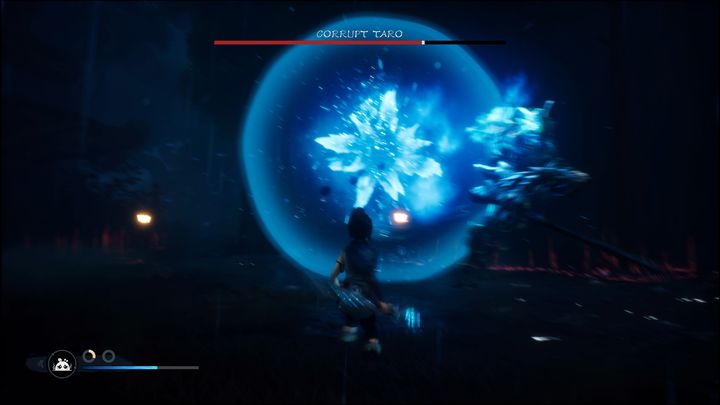 Corrupt Taro jest podatny na ataki Waszego Rot - Kena Bridge of Spirits: Corrupt Taro - boss, jak pokonać? - Kena Bridge of Spirits - poradnik do gry