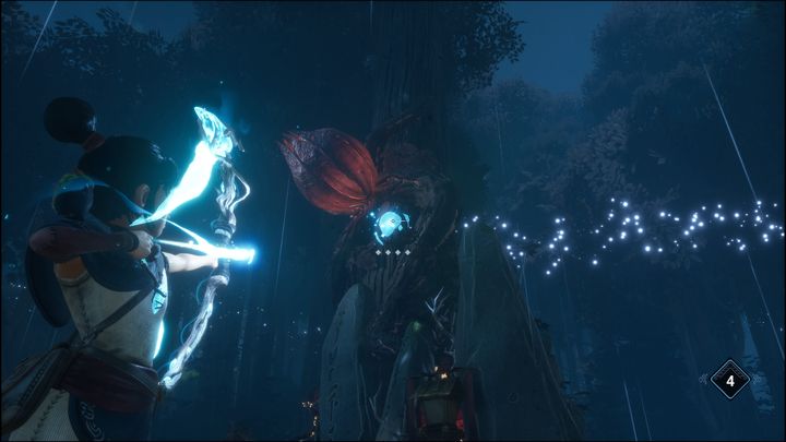 Na samym końcu ścieżki zobaczycie wielki kwiat, który należy oczyścić - Kena Bridge of Spirits: Free Taro - solucja, opis przejścia - Kena Bridge of Spirits - poradnik do gry