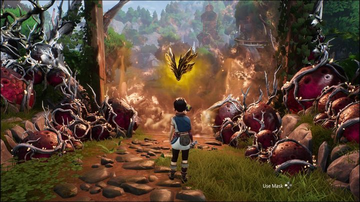 W tym celu udajcie się do miejsca pokazanego na zdjęciu - Kena Bridge of Spirits: Help the Woodsmith - solucja, opis przejścia - Kena Bridge of Spirits - poradnik do gry