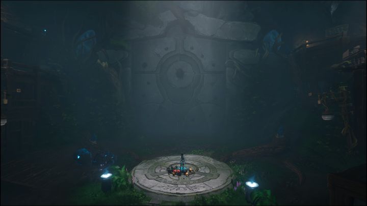 Następnie wejdźcie do środka i ponownie ustańcie na platformie, korzystając z Pulse - Kena Bridge of Spirits: Help the Woodsmith - solucja, opis przejścia - Kena Bridge of Spirits - poradnik do gry