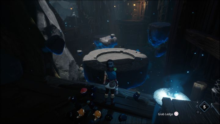 Wychodząc z pomieszczenia, idźcie dalej po schodach na górę - Kena Bridge of Spirits: Help the Woodsmith - solucja, opis przejścia - Kena Bridge of Spirits - poradnik do gry